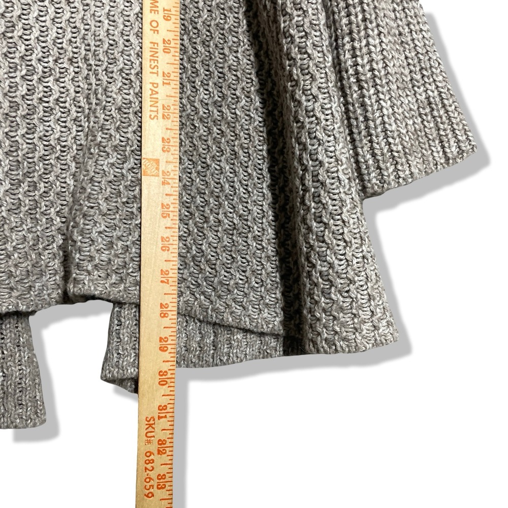 J Jill Women Sweater Knit Cardigan Womens L Brown Shawl Collar Buttons Fall Girl - Picture 6 of 8